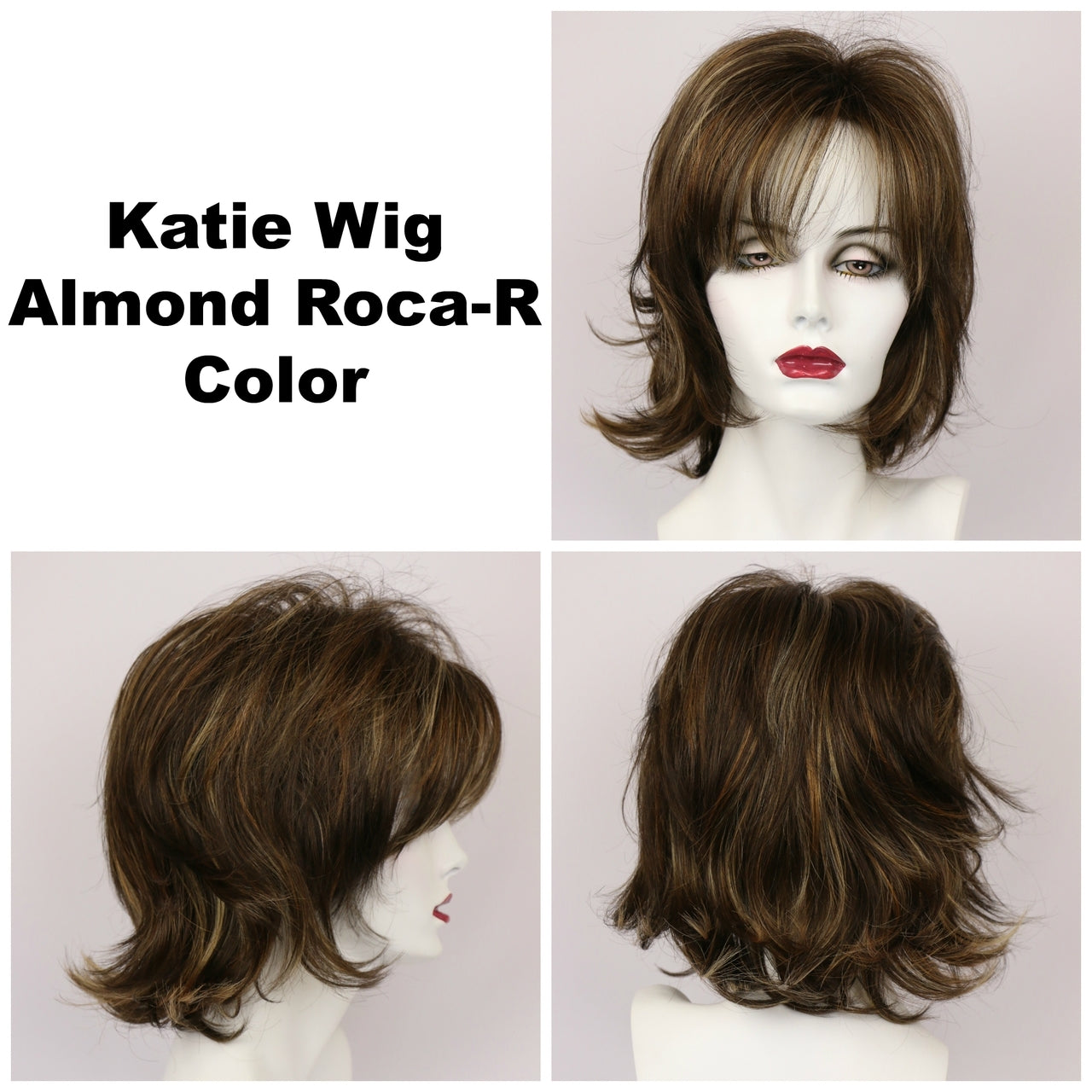 Almond Roca-R / Katie w/ Roots / Medium Wig