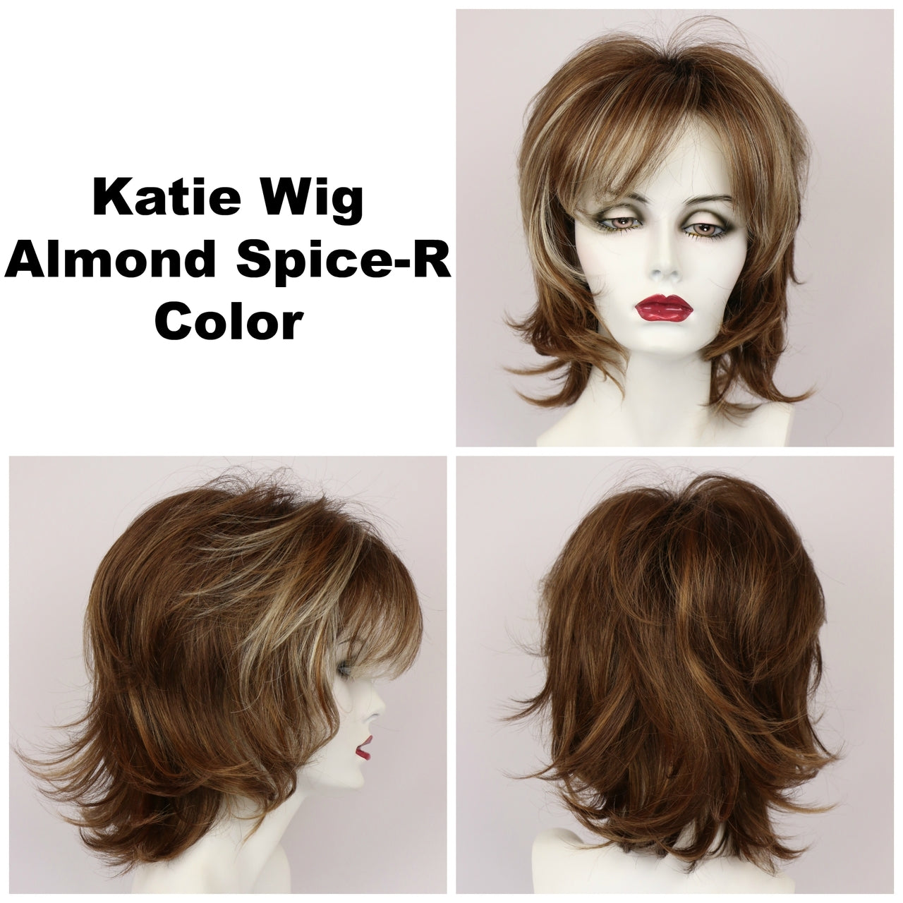 Almond Spice-R / Katie w/ Roots / Medium Wig