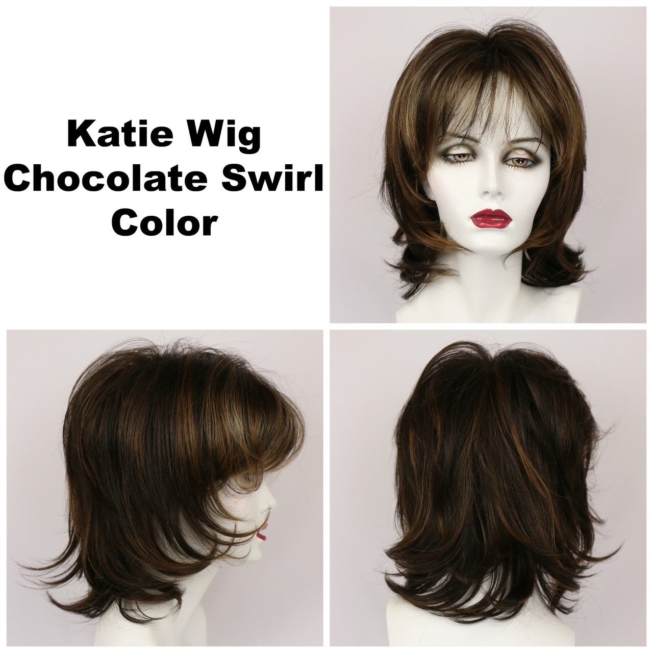 Chocolate Swirl / Katie / Medium Wig