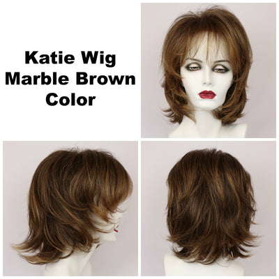 Marble Brown / Katie / Medium Wig