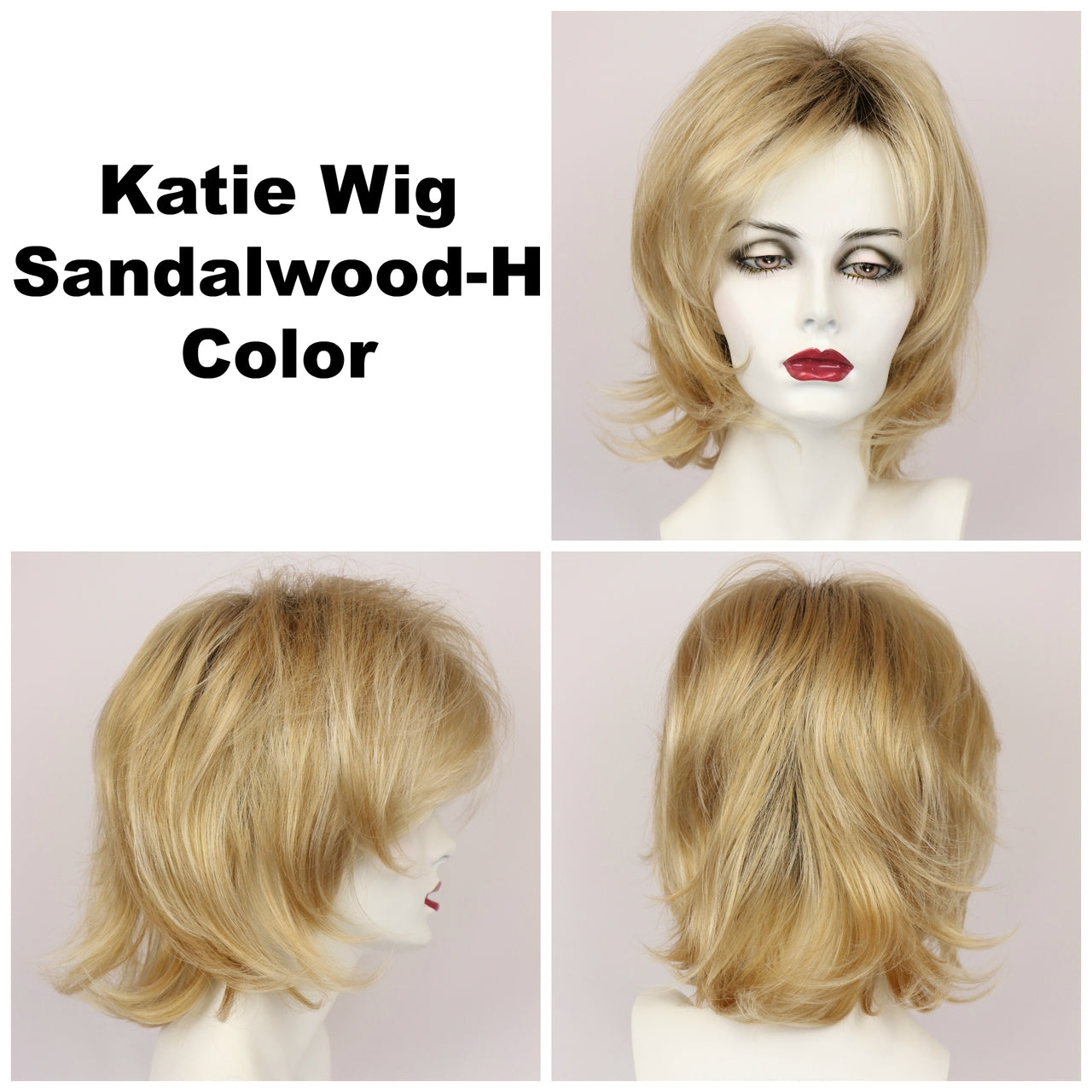Sandalwood-H / Katie w/ Roots / Medium Wig