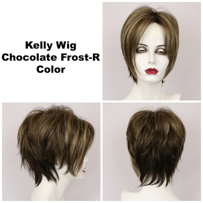 Chocolate Frost-R / Kelly w/ Roots / Short Wig