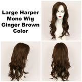 Ginger Brown / Large Harper Monofilament / Long Wig