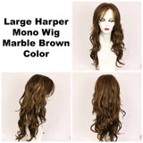 Marble Brown / Large Harper Monofilament / Long Wig