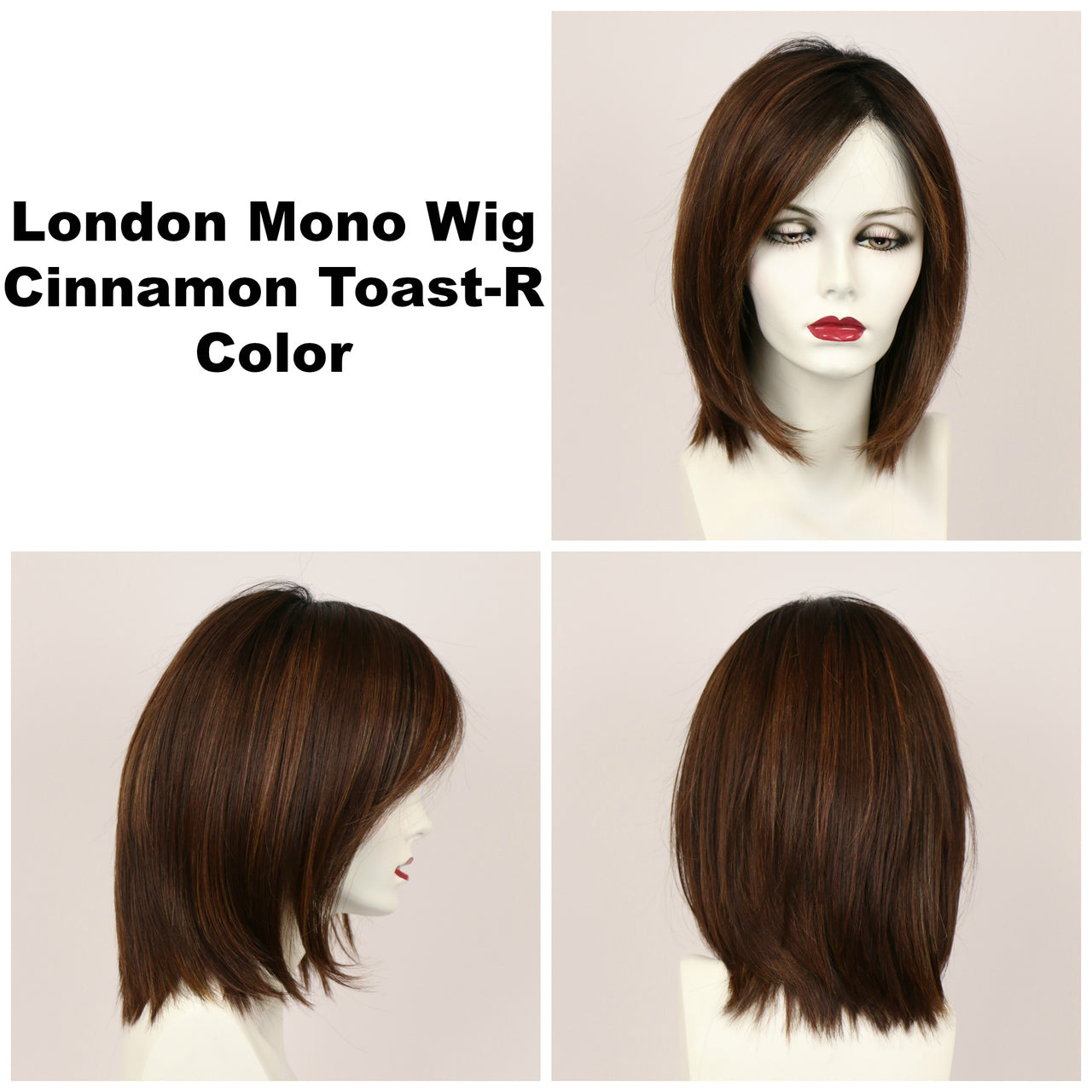 Cinnamon Toast-R / London Monofilament w/ Roots / Medium Wig