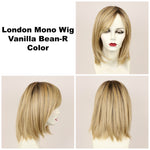 Vanilla Bean-R / London Monofilament w/ Roots / Medium Wig
