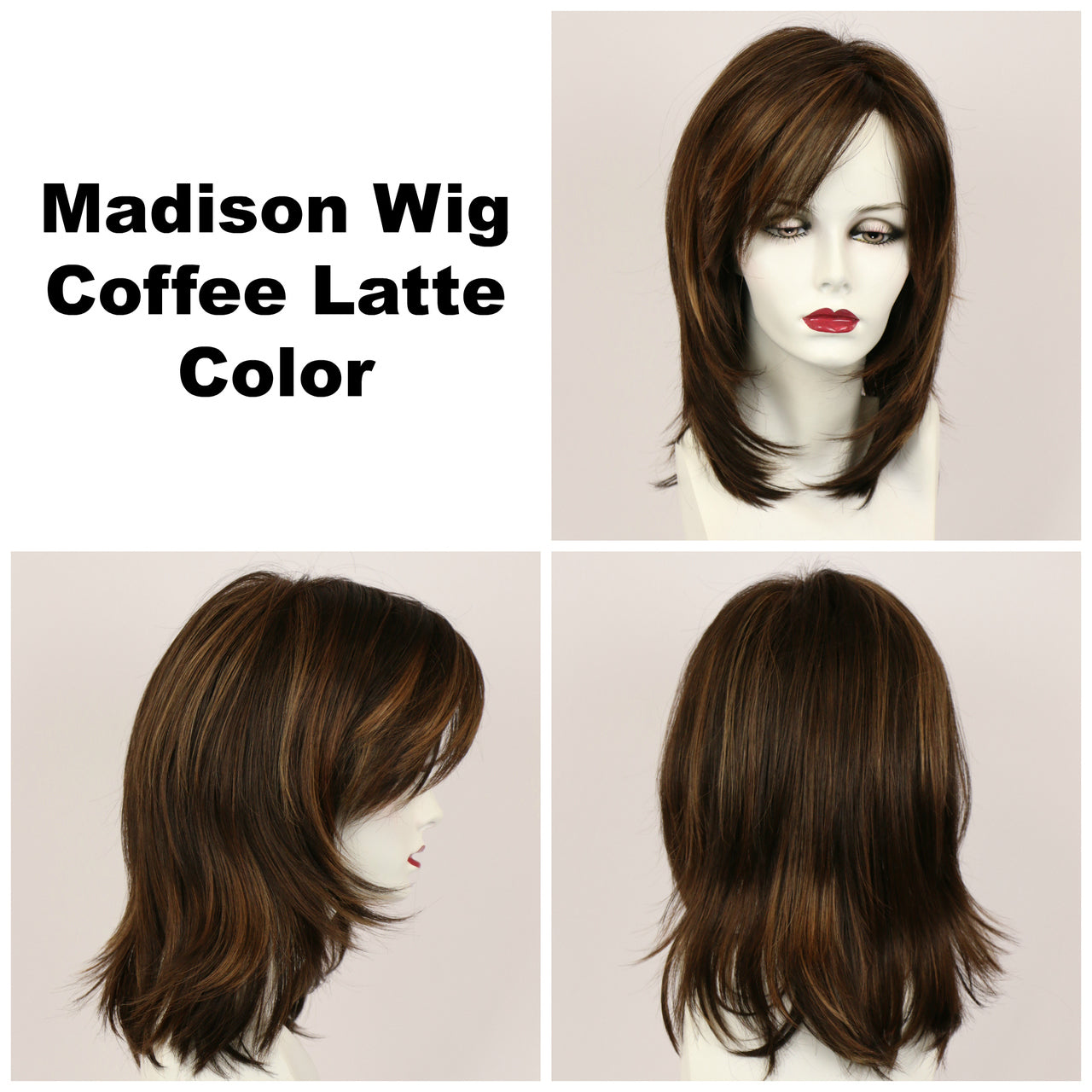 Coffee Latte / Madison / Long Wig