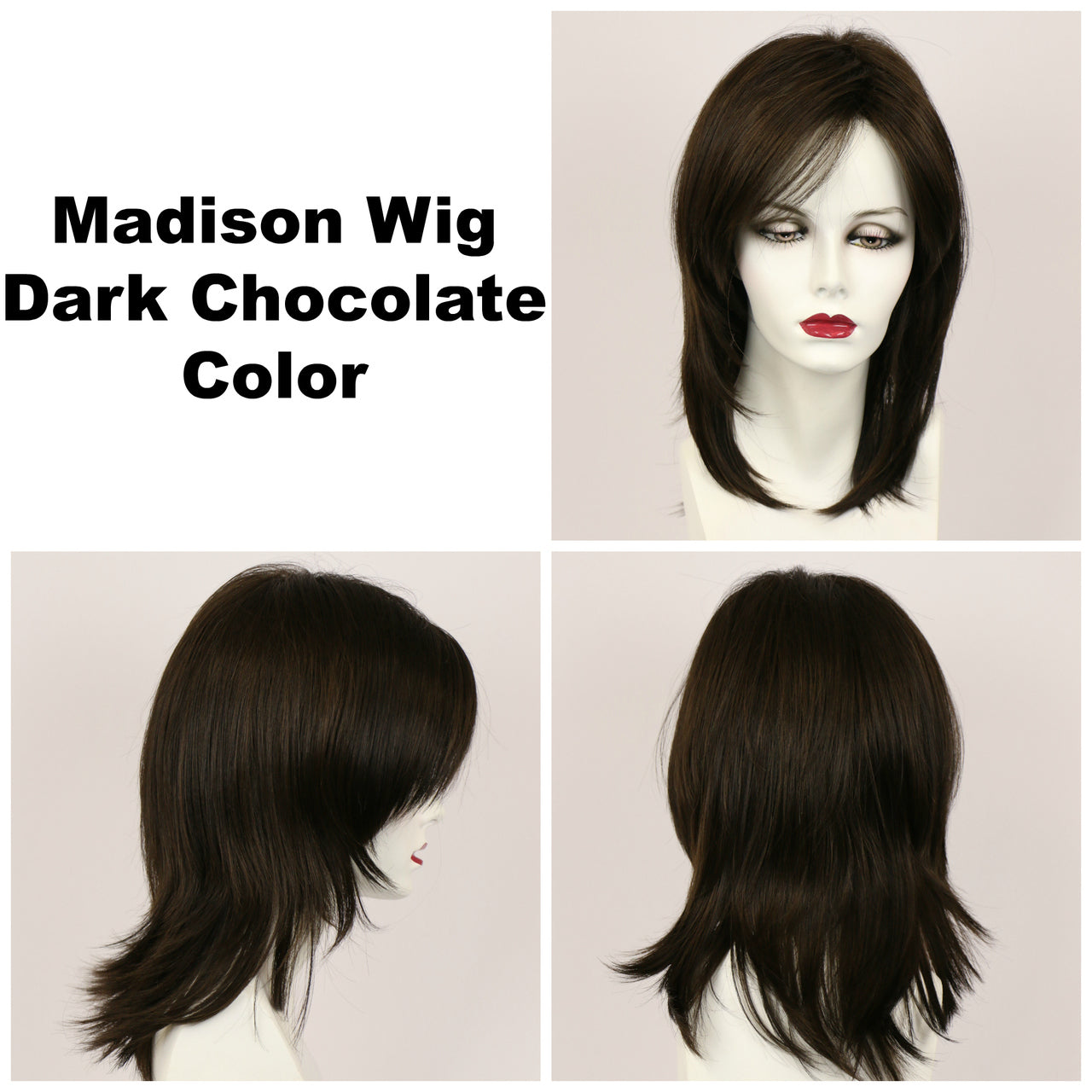 Dark Chocolate / Madison / Long Wig