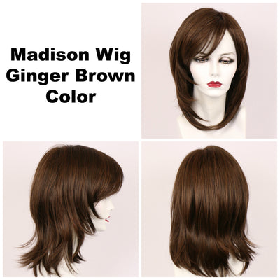 Ginger Brown / Madison / Long Wig