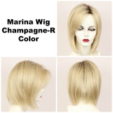 Champagne-R / Marina w/ Roots / Medium Wig