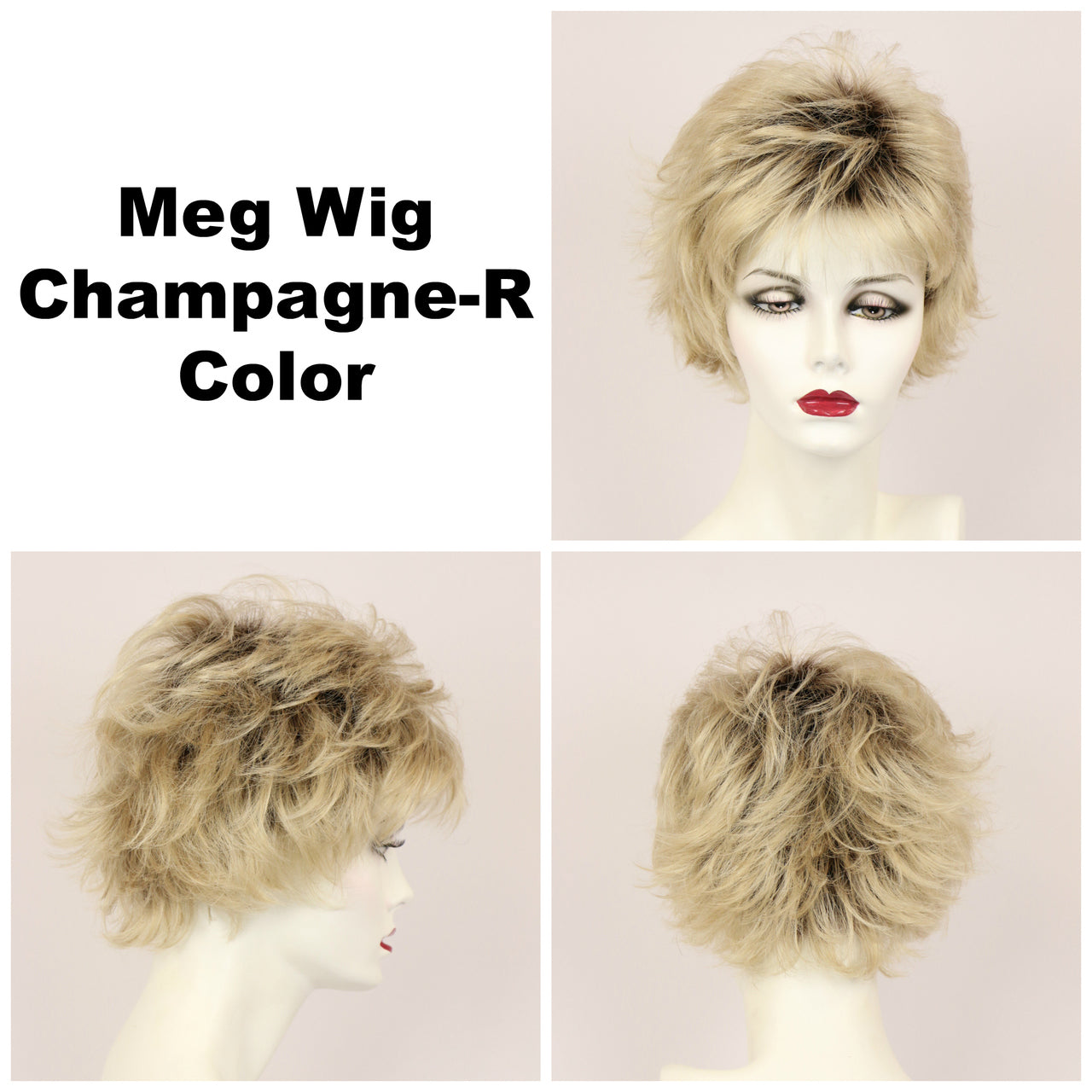 Champagne-R / Meg w/ Roots / Short Wig