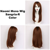 Sangria-R / Naomi Monofilament w/ Roots / Long Wig