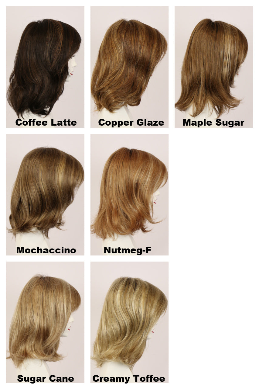 Colors / Nicole Monofilament w/ Roots / Medium Wig