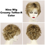 Creamy Toffee-R / Nina w/ Roots / Medium Wig