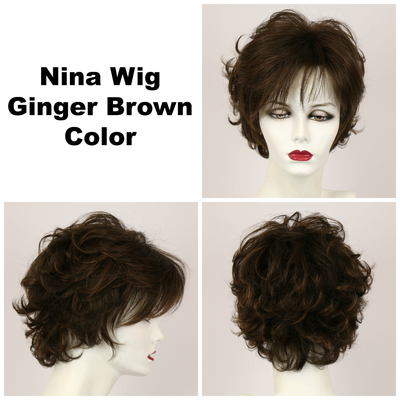 Ginger Brown / Nina / Medium Wig