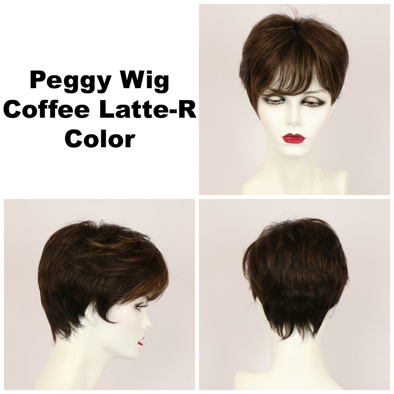 Coffee Latte-R / Peggy w/ Roots / Short Wig