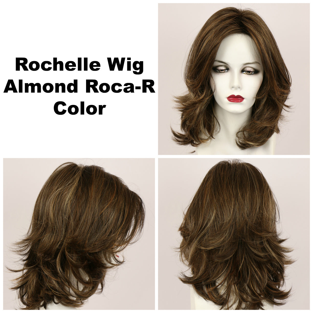 Almond Roca-R / Rochelle w/ Roots / Long Wig