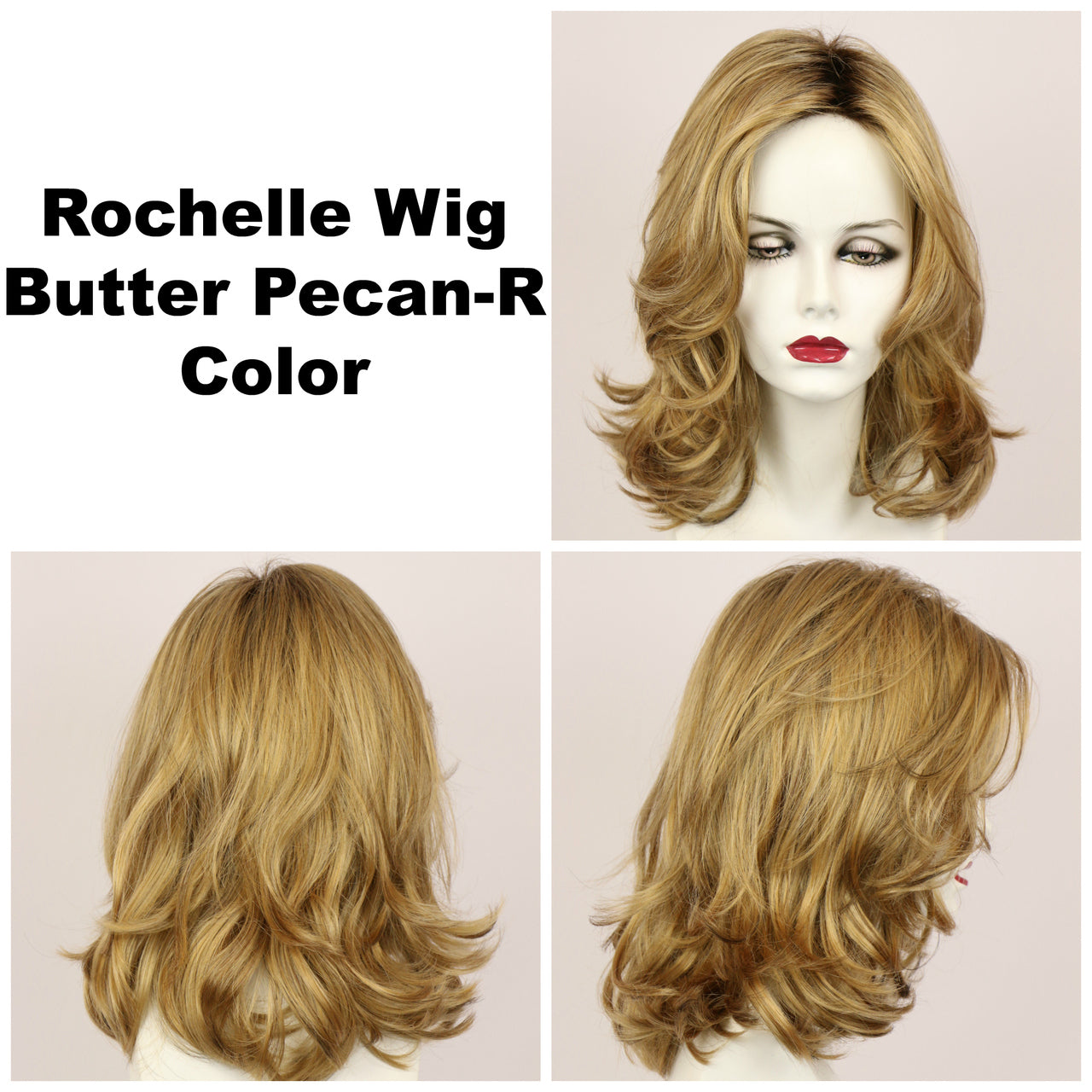 Butter Pecan-R / Rochelle w/ Roots / Long Wig