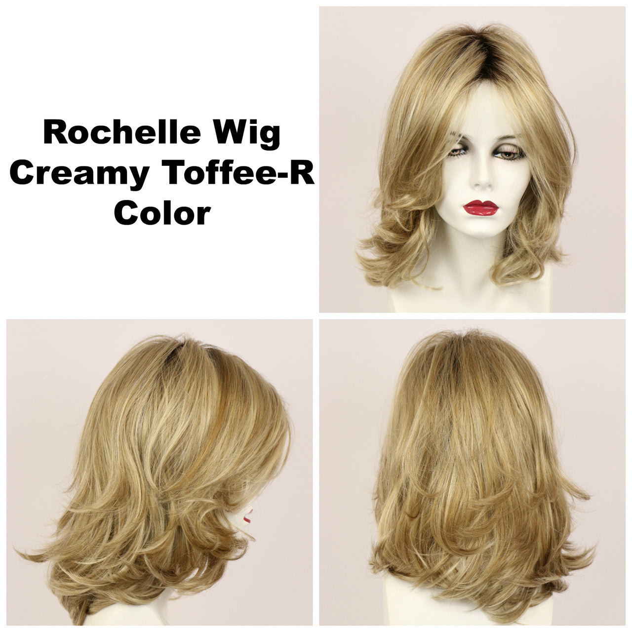 Creamy Toffee-R / Rochelle w/ Roots / Long Wig