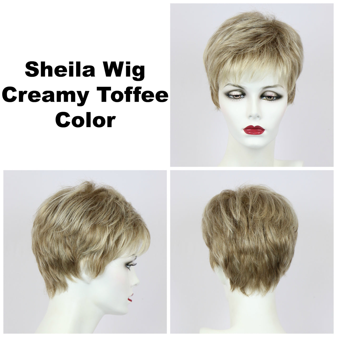 Creamy Toffee / Sheila / Short Wig