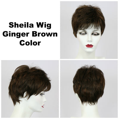 Ginger Brown / Petite Sheila / Short Wig