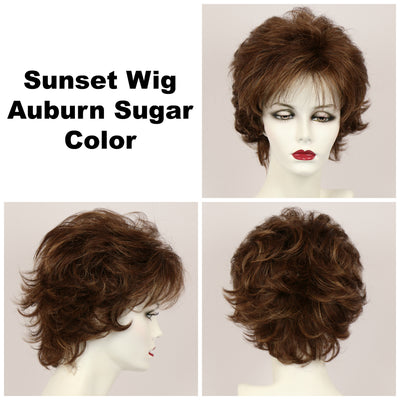 Auburn Sugar / Sunset / Short Wig
