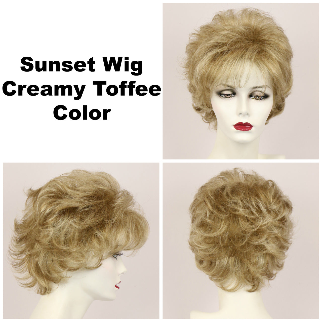 Creamy Toffee / Sunset / Short Wig