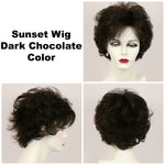 Dark Chocolate / Sunset / Short Wig