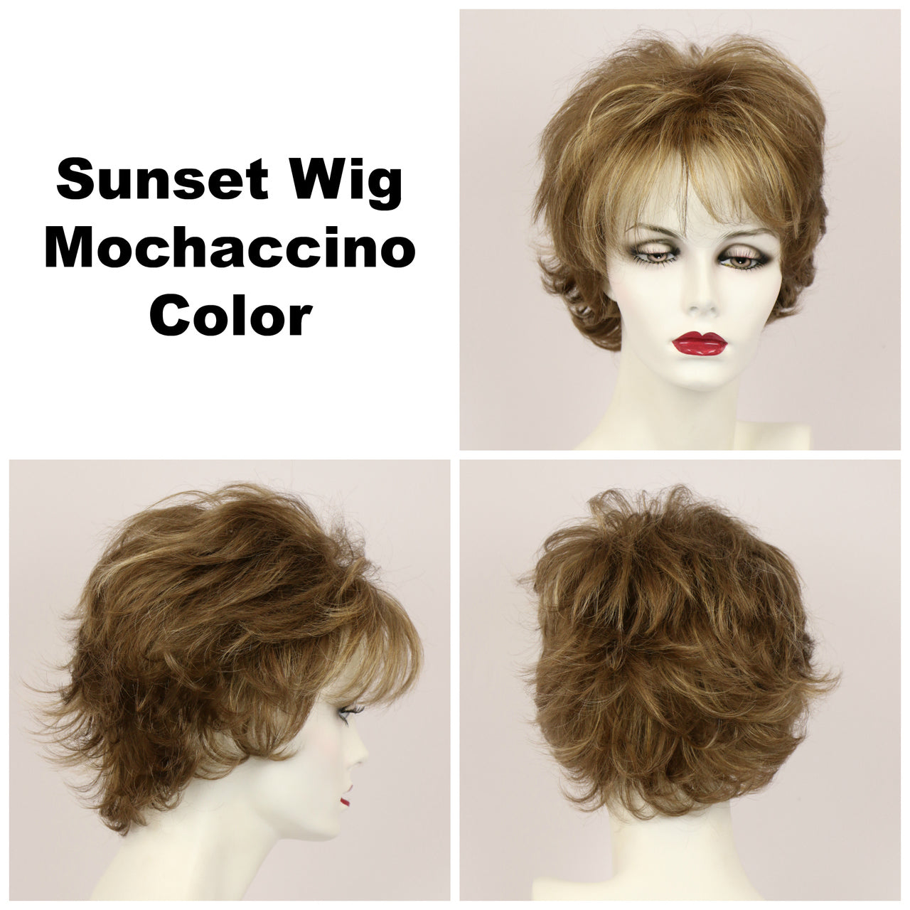 Mochaccino / Sunset / Short Wig