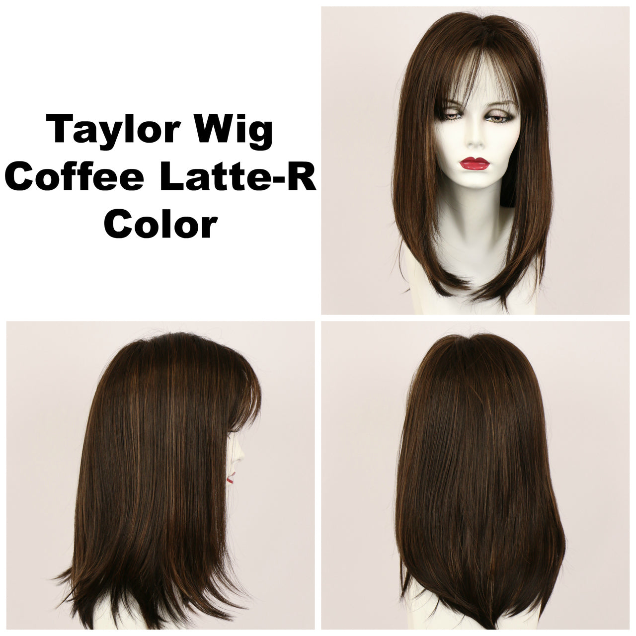 Coffee Latte-R / Taylor w/ Roots / Long Wig