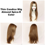 Almond Spice-R / Thin Candice w/ Roots / Long Wig