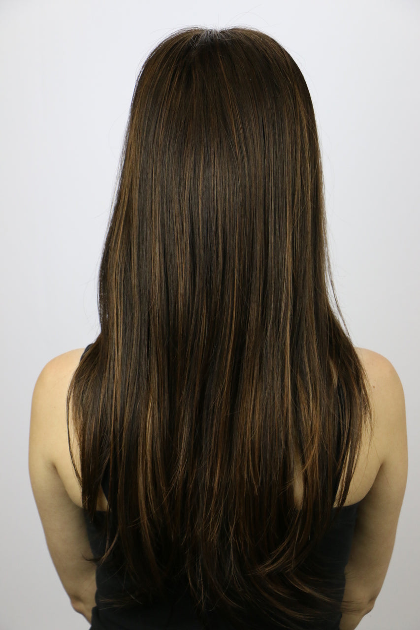 Chocolate Swirl / Thin Candice / Long Wig