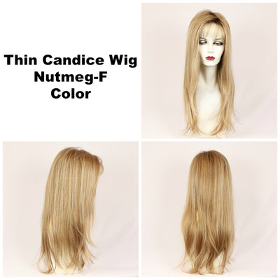 Nutmeg-F / Thin Candice w/ Roots / Long Wig