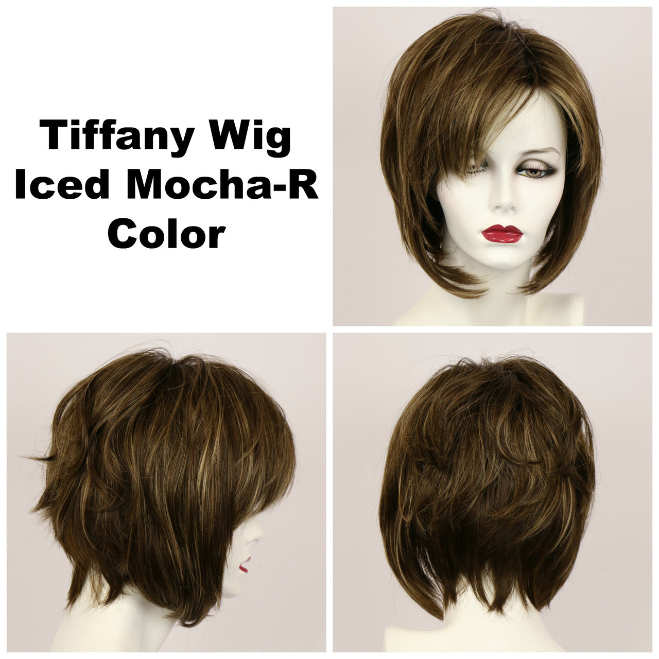 Iced Mocha-R / Tiffany w/ Roots / Medium Wig