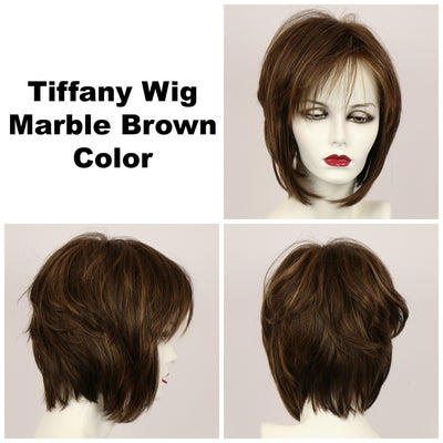 Marble Brown / Tiffany / Medium Wig
