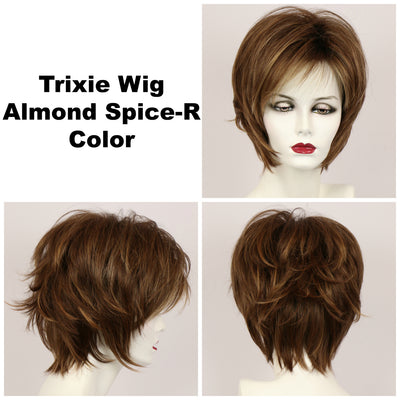Almond Spice-R / Trixie w/ Roots / Medium Wig