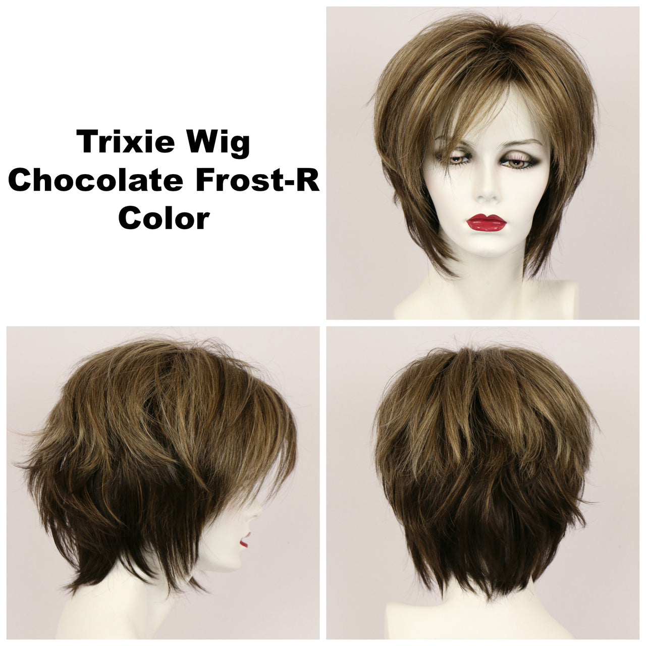 Chocolate Frost-R / Trixie w/ Roots / Medium Wig