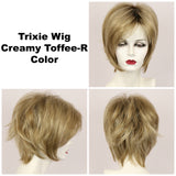 Creamy Toffee-R / Large Trixie w/ Roots / Medium Wig