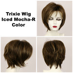 Iced Mocha-R / Large Trixie w/ Roots / Medium Wig