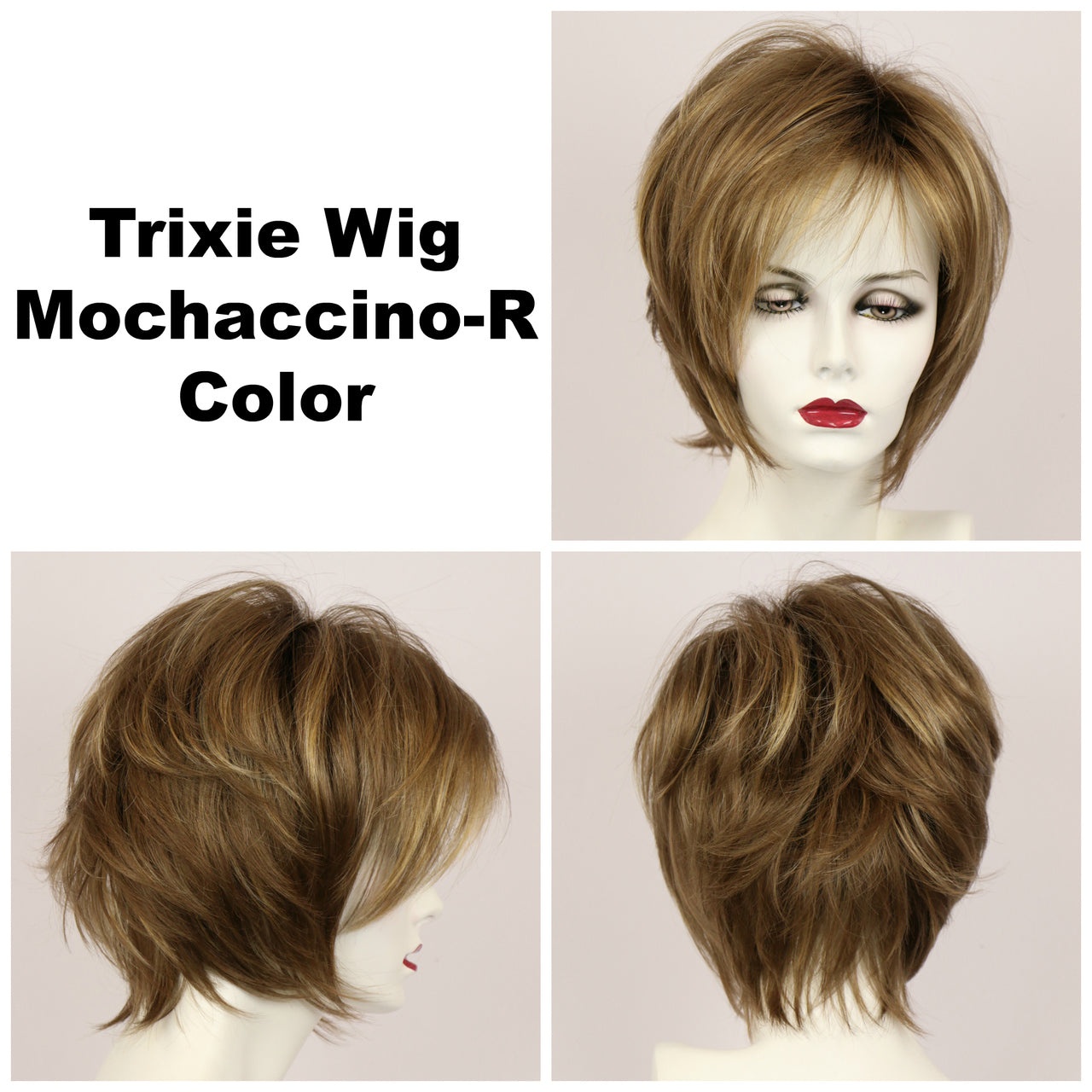 Mochaccino-R / Large Trixie w/ Roots / Medium Wig