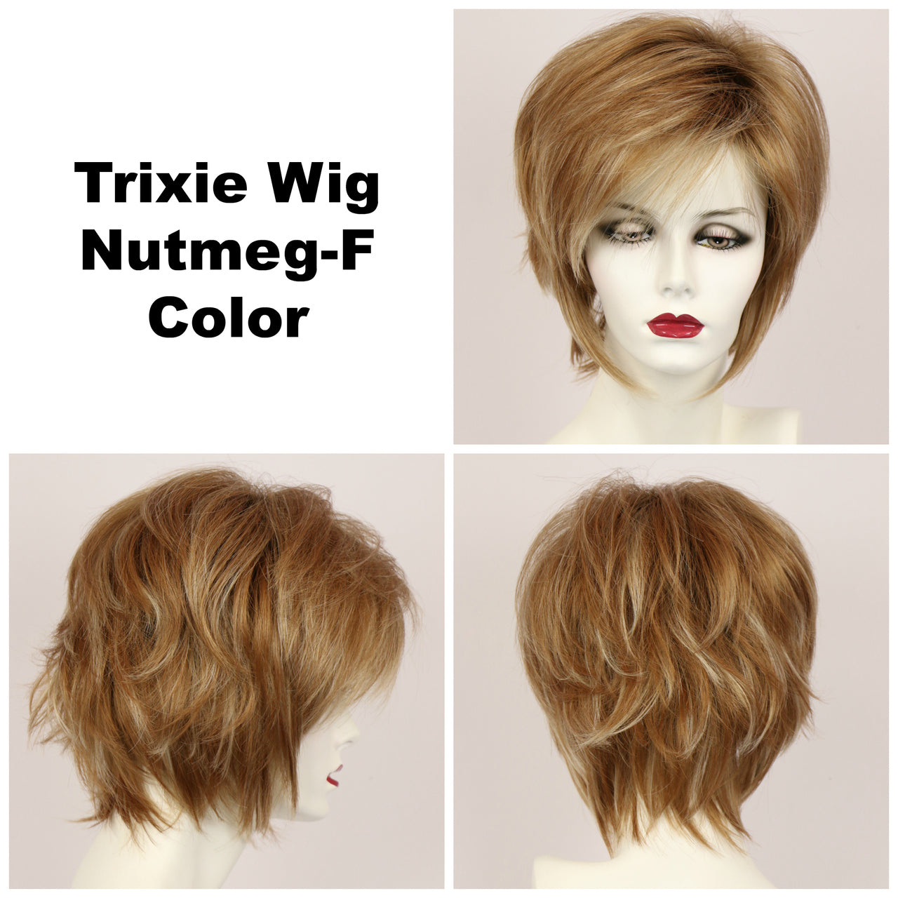 Nutmeg-R / Large Trixie w/ Roots / Medium Wig