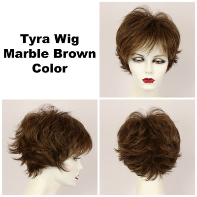 Marble Brown / Tyra / Short Wig