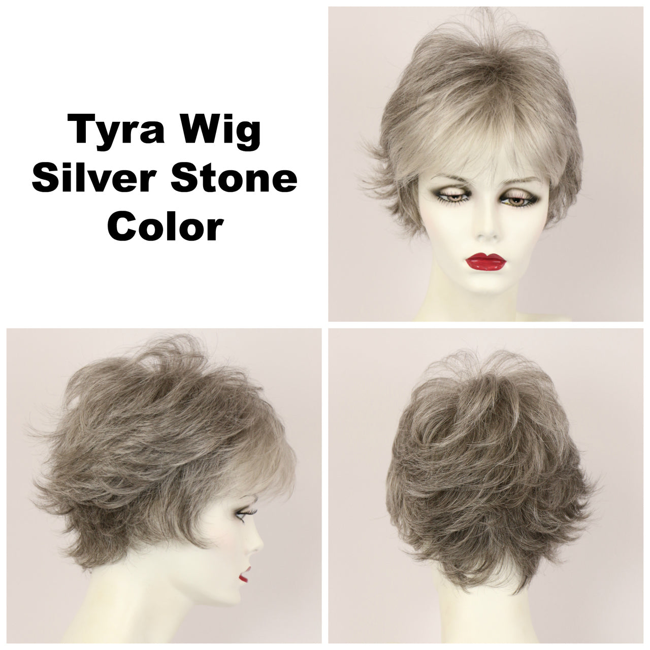Silver Stone / Tyra / Short Wig