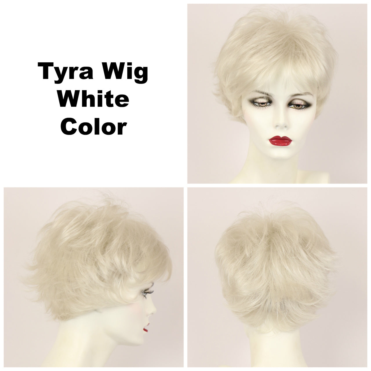 White / Tyra / Short Wig