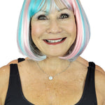 Uma (costume wig) Costume Wig 3 Lt. Blue/ Lt. Pink/ White 