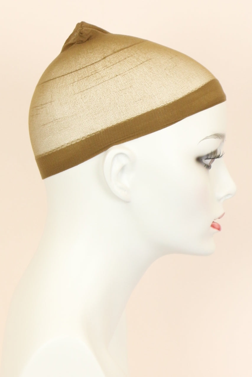 Brown / Nylon / Wig Cap